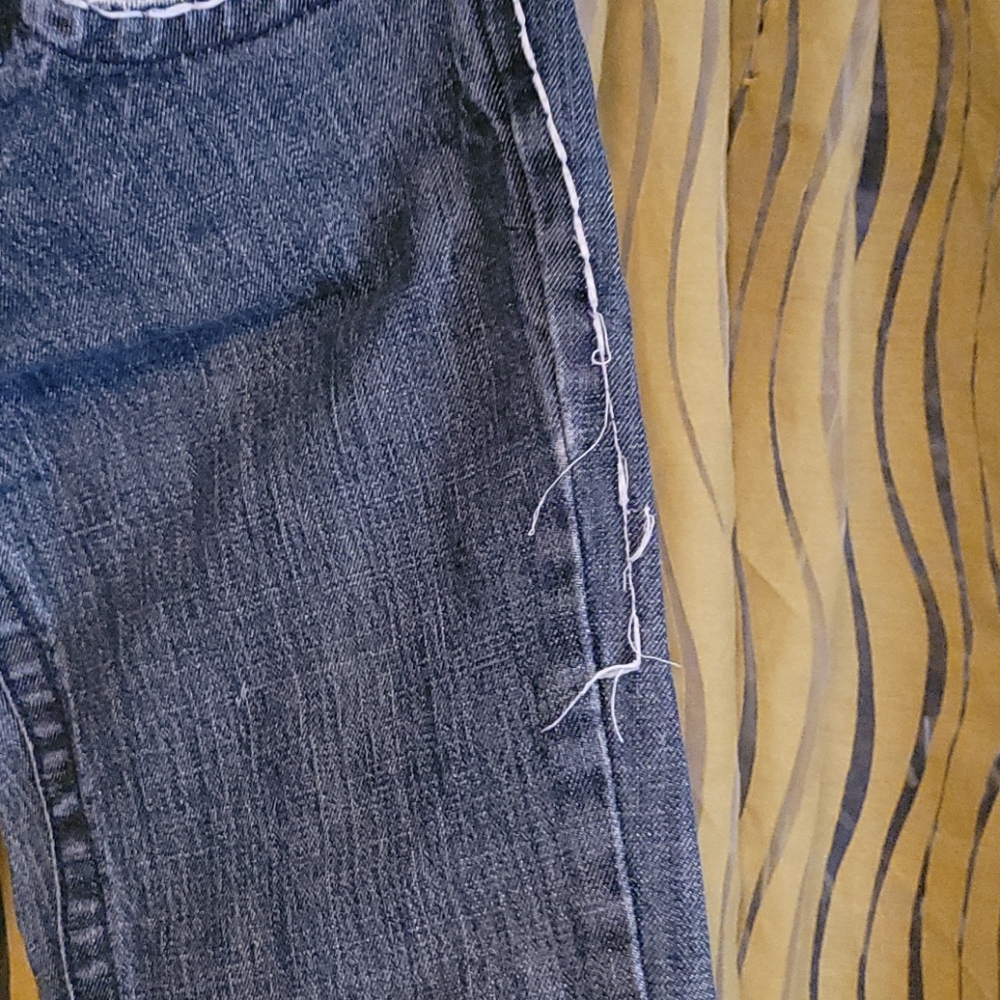 Plastic Boot Cut Jeans - Picture 3 of 6